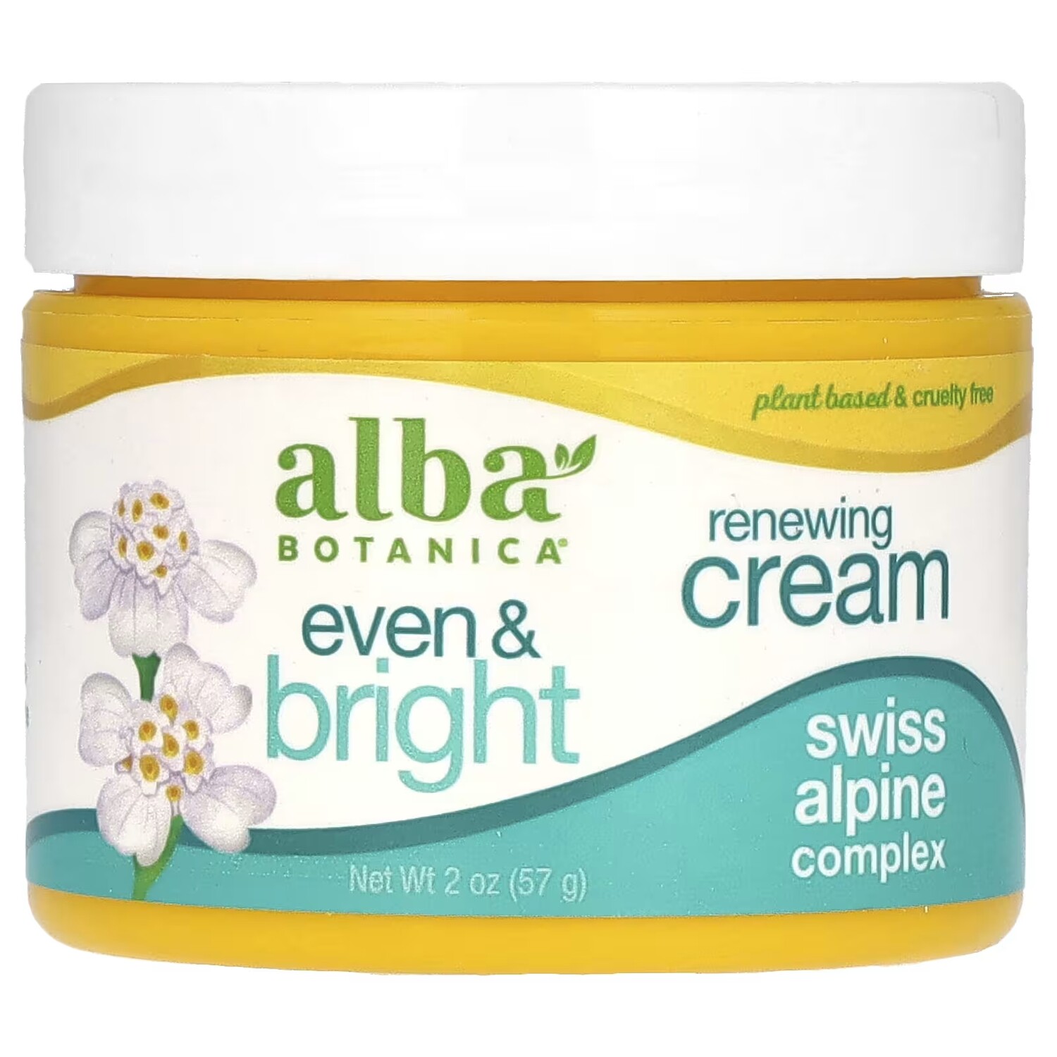

Обновляющий крем Even & Bright Swiss Alpine Complex, 2 унции (57 г) Alba Botanica