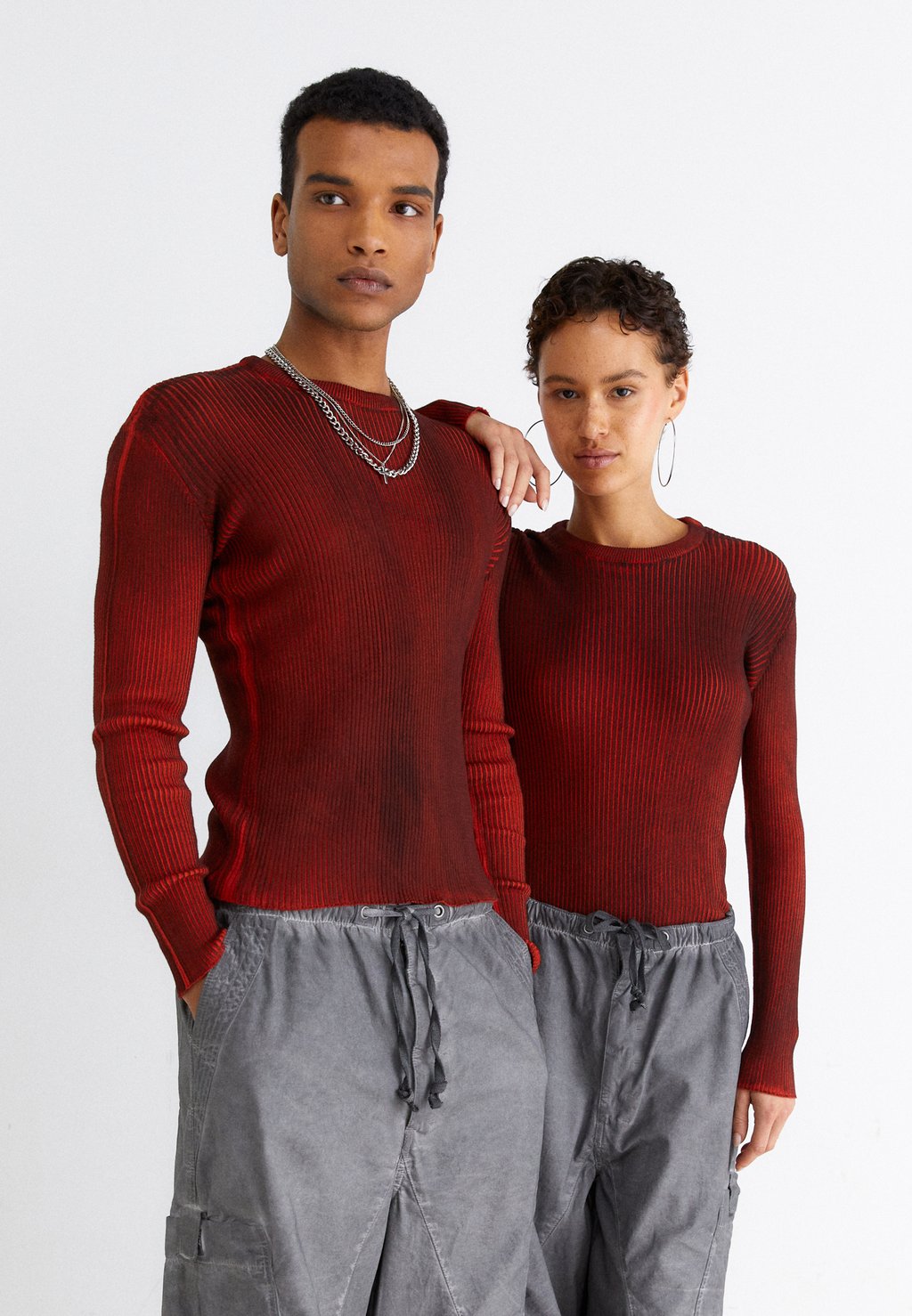 Вязаный свитер UNISEX Jaded London, цвет red