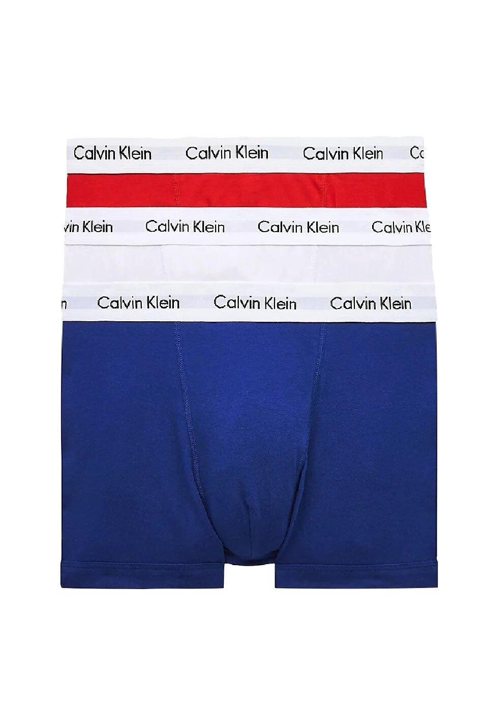 

Комплект из 3 эластичных хлопковых плавок CALVIN KLEIN, синий