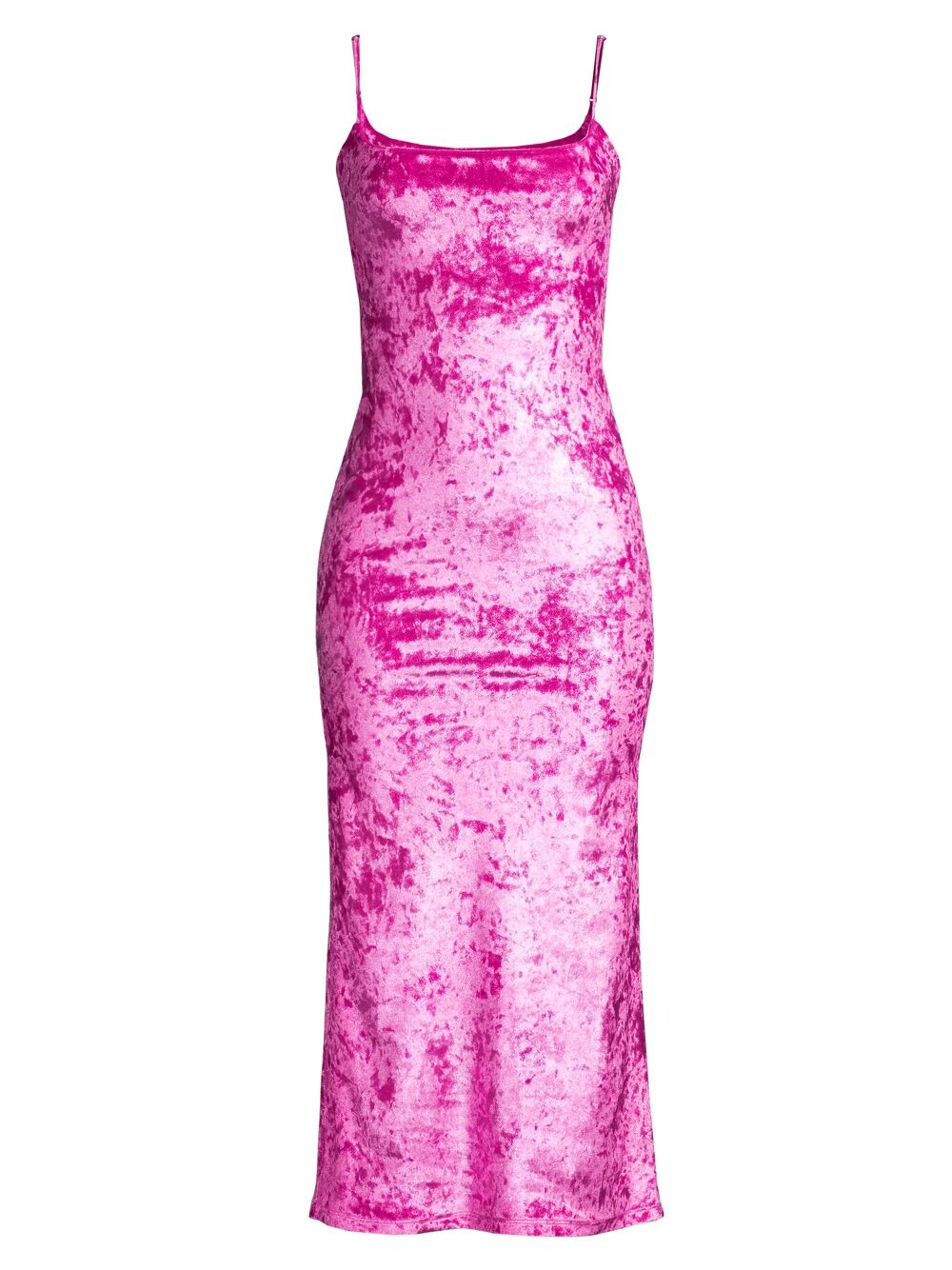 

Бархатное платье-комбинация Kim Crushed Velvet Delfi, розовый