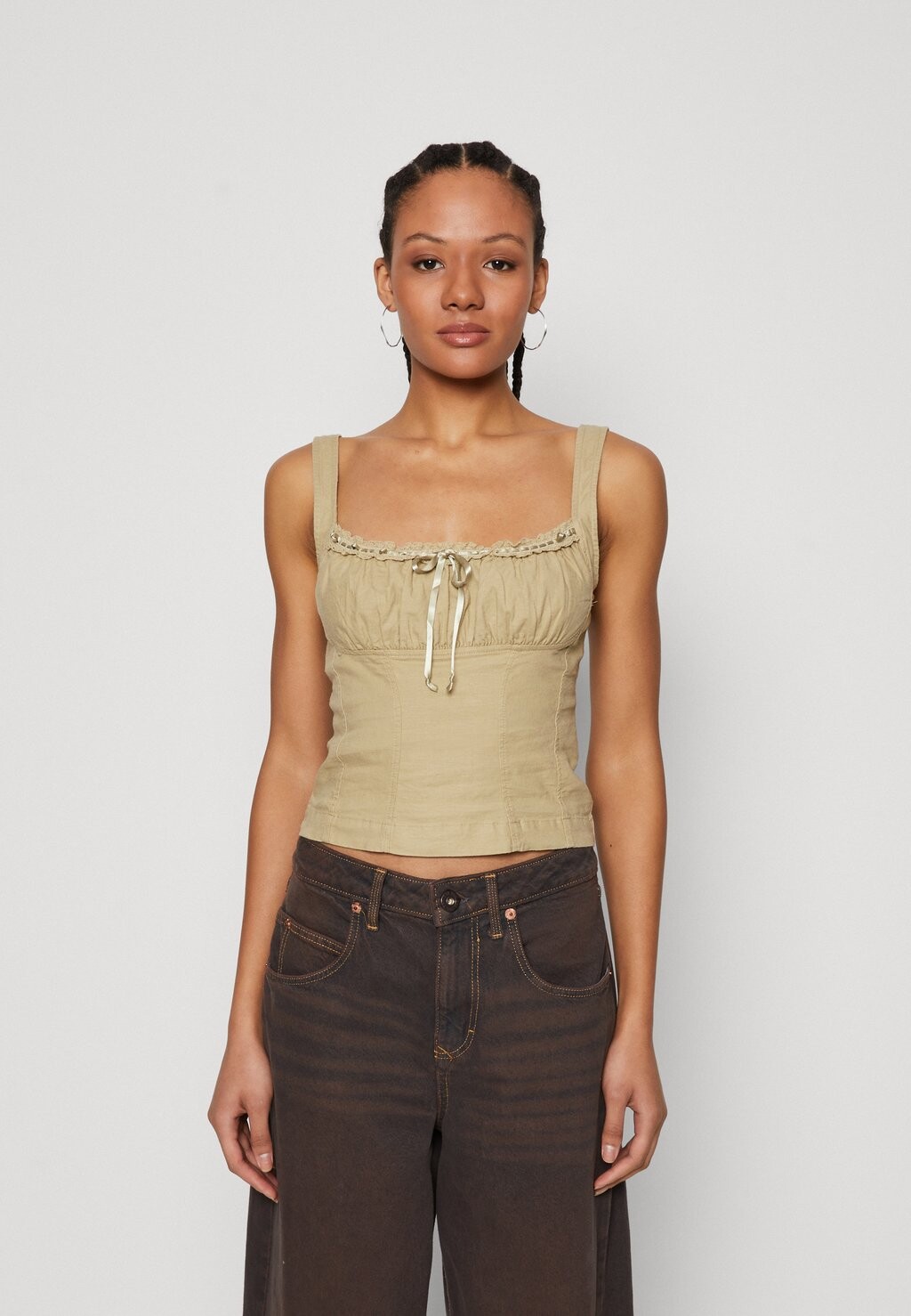 

Топ PRARIE CAMI BDG Urban Outfitters, зеленый