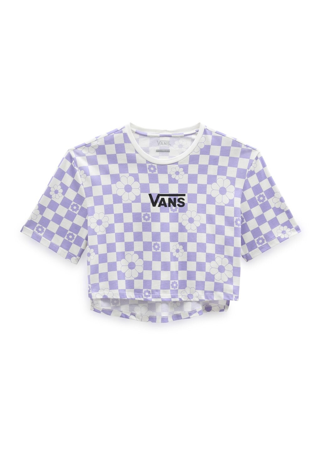 

Футболка с принтом Floral Checker Ss Crop Vans, цвет sweet lavender