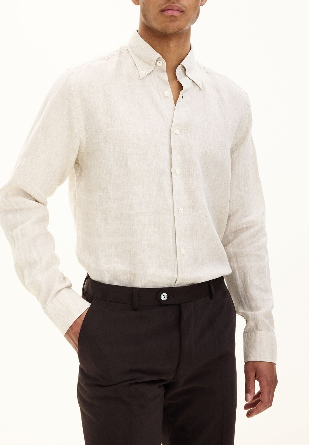 

Рубашка REG FIT BD SIGNATURE Oscar Jacobson, цвет almond beige