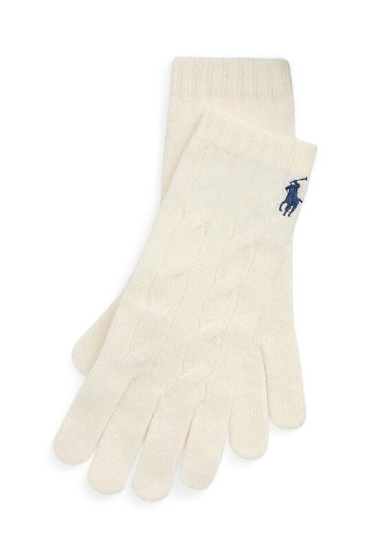 

Шерстяные перчатки Polo Ralph Lauren, бежевый