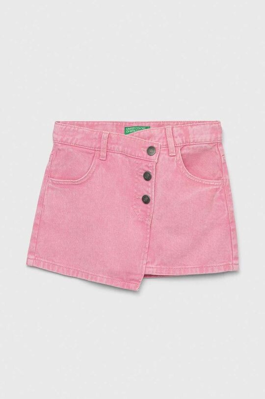 

Детская джинсовая юбка United Colors of Benetton, розовый