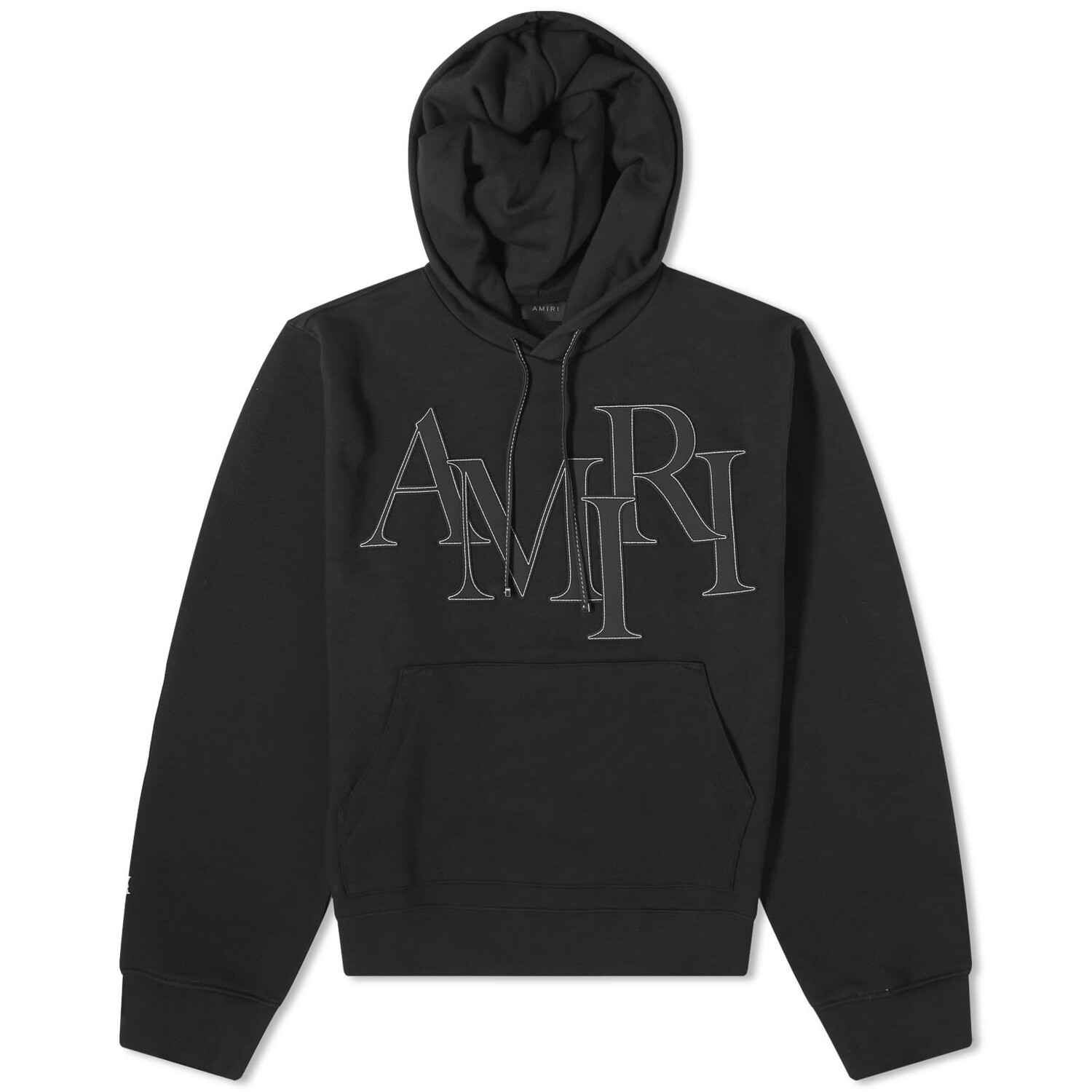 

Худи Amiri Staggered Logo, черный