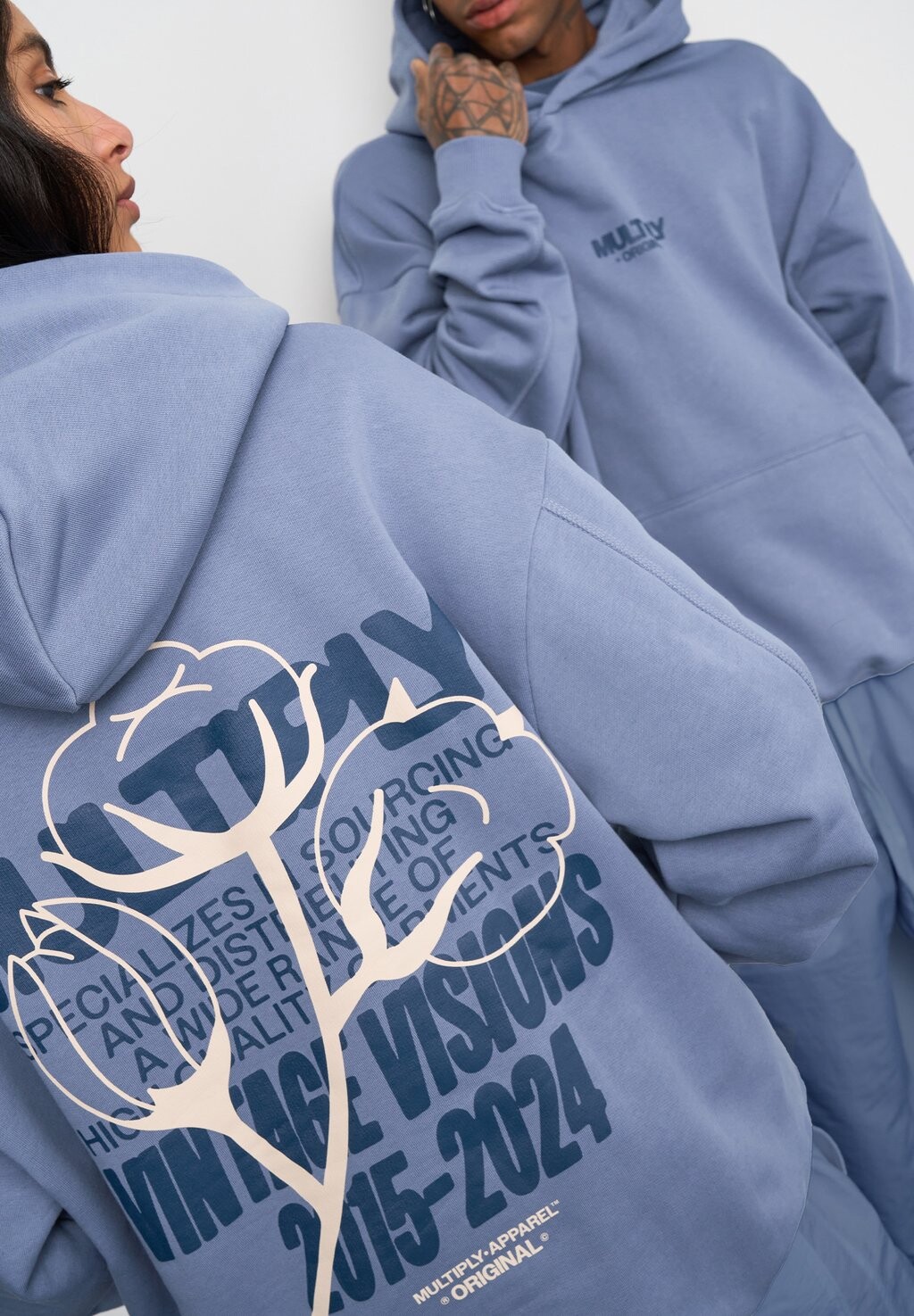 

Толстовка с капюшоном Multiply Apparel, синий