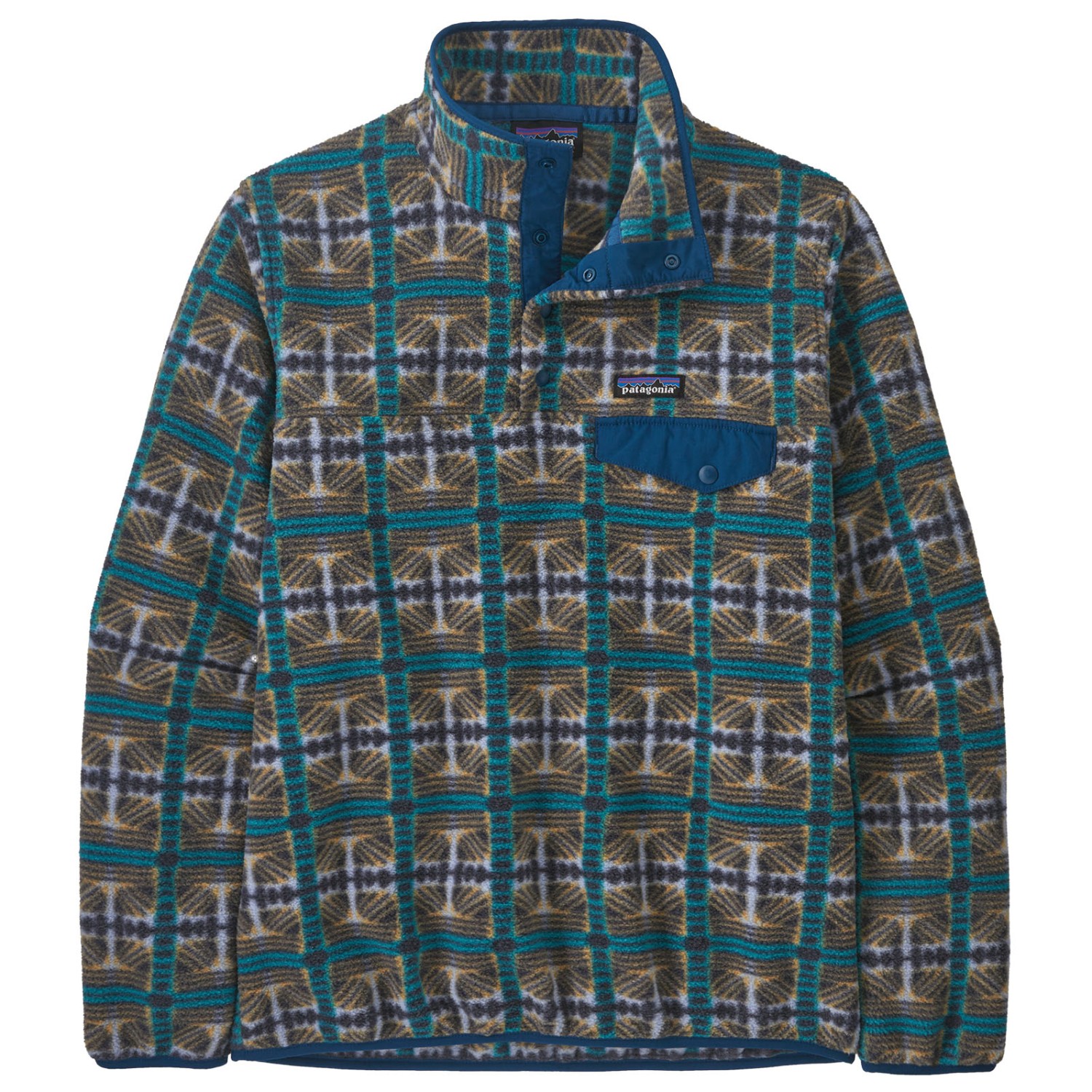 цена Флисовый свитер Patagonia Women's Lightweight Synch Snap T Pullover, цвет Snow Beam: Pale Periwinkle