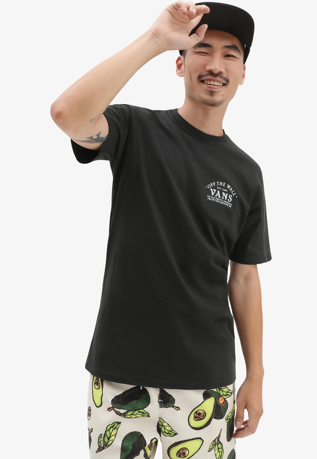 

Футболка с принтом Vans, черный