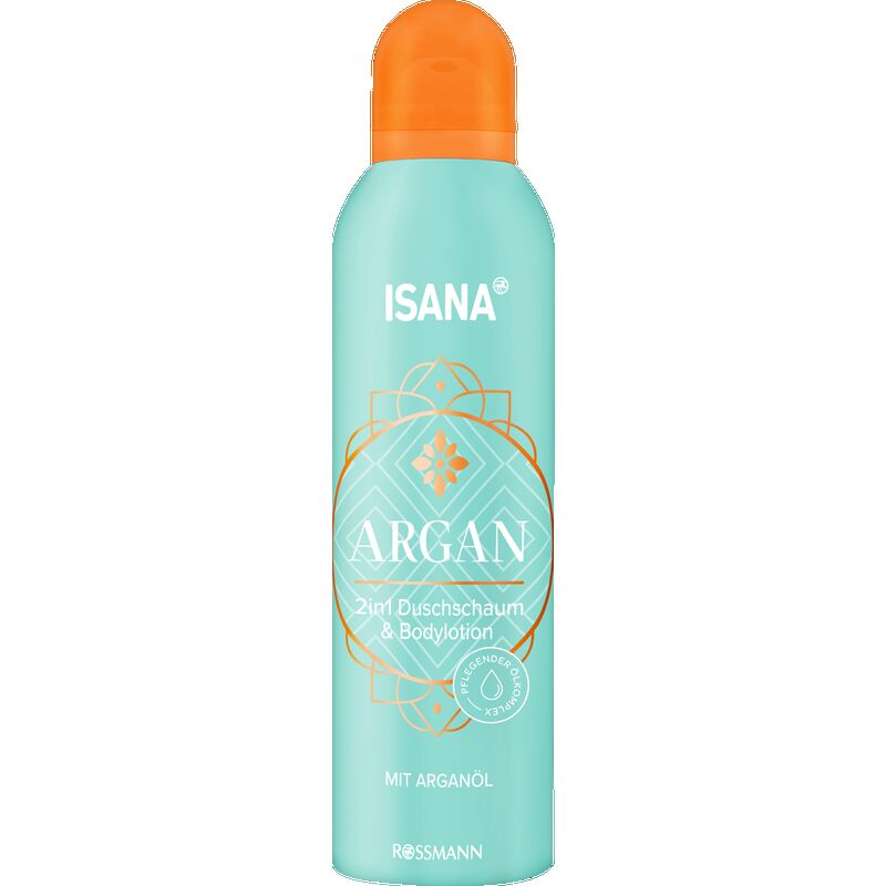 

Пена для душа и лосьон для тела Argan 2в1 ISANA, 200 ml