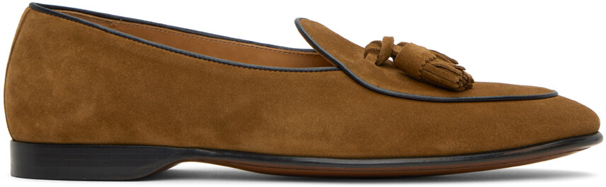 

Светло-коричневые тапочки с кисточками Ralph Lauren Purple Label Belvin