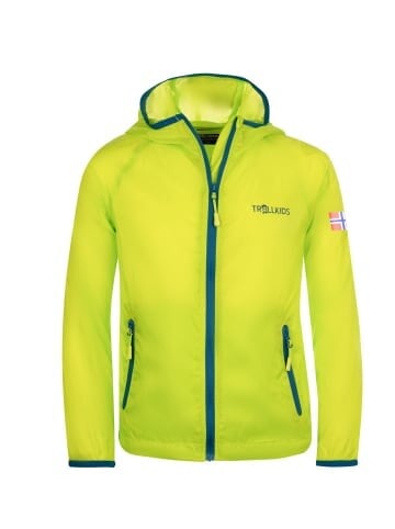 

Куртка Trollkids Windjacke für Kinder Fjell, цвет Limegelb/Petrolblau