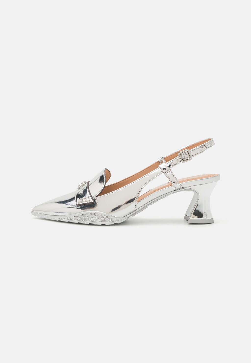 

Туфли NIKOLA METALLIC HYBRID SLINGBACK Coach, серебристый
