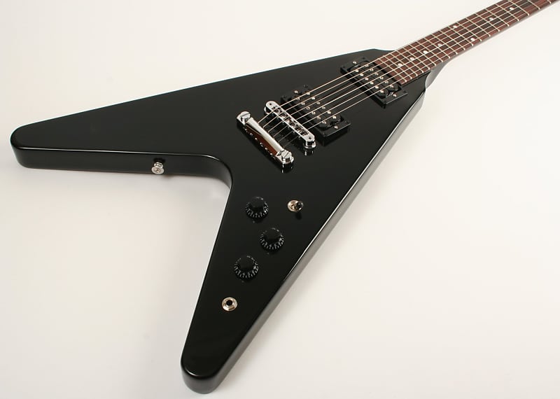 Электрогитара Gibson 80's Flying V Ebony 213630353