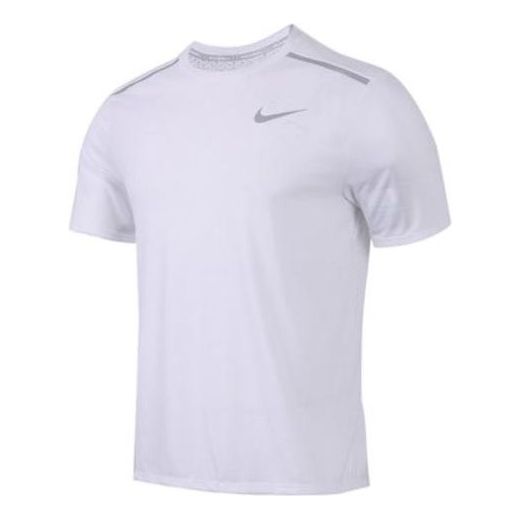 Футболка Men's Nike Solid Color Quick Dry Logo Breathable Sports Training Short Sleeve White T-Shirt, мультиколор
