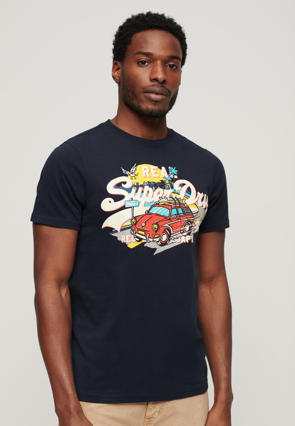 

Футболка с принтом GRAPHIC Superdry, цвет eclipse navy