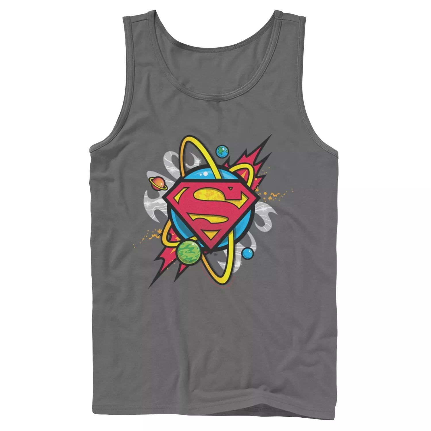 

Мужская майка с логотипом на груди и логотипом DC Comics Superman Planet