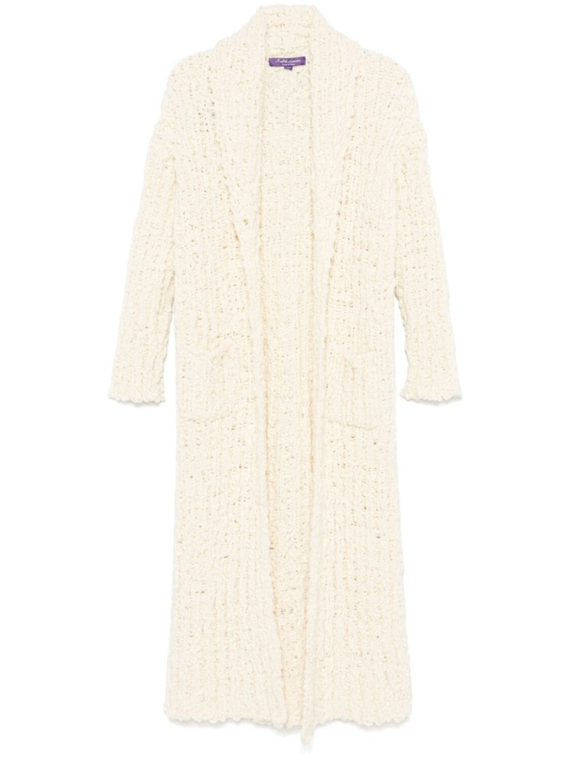 

Кардиган-пальто крупной вязки Ralph Lauren Collection, нейтральный цвет