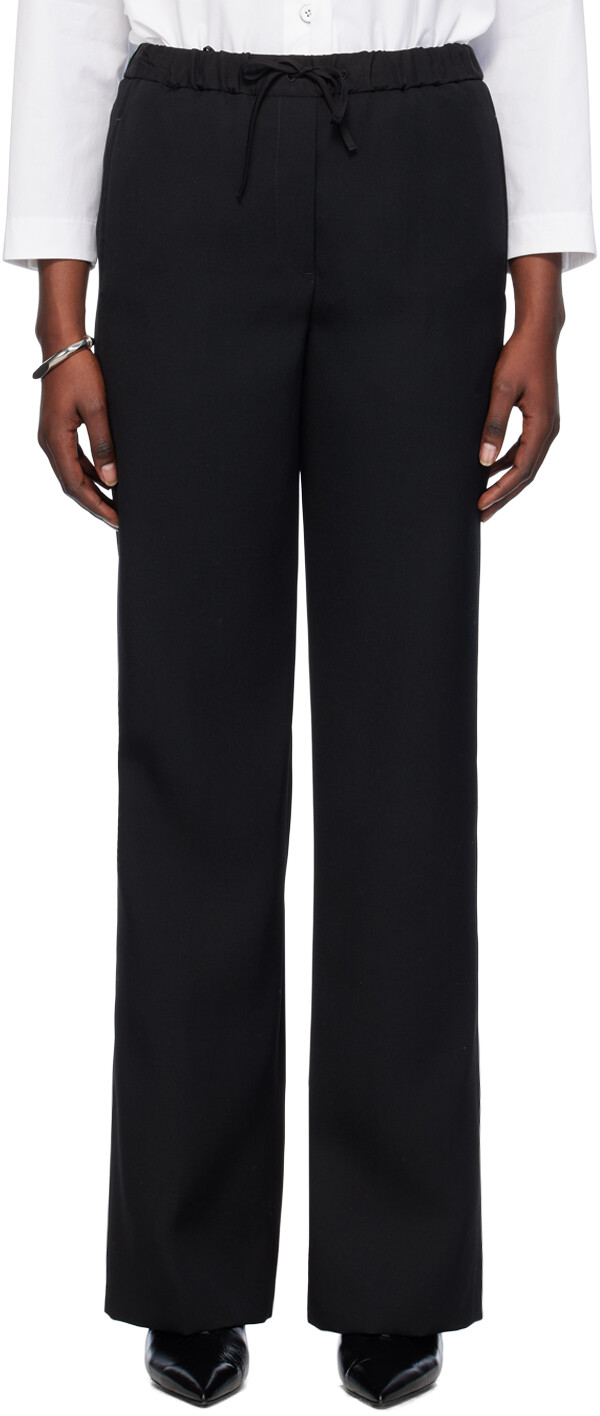 

Черные брюки на кулиске Jil Sander