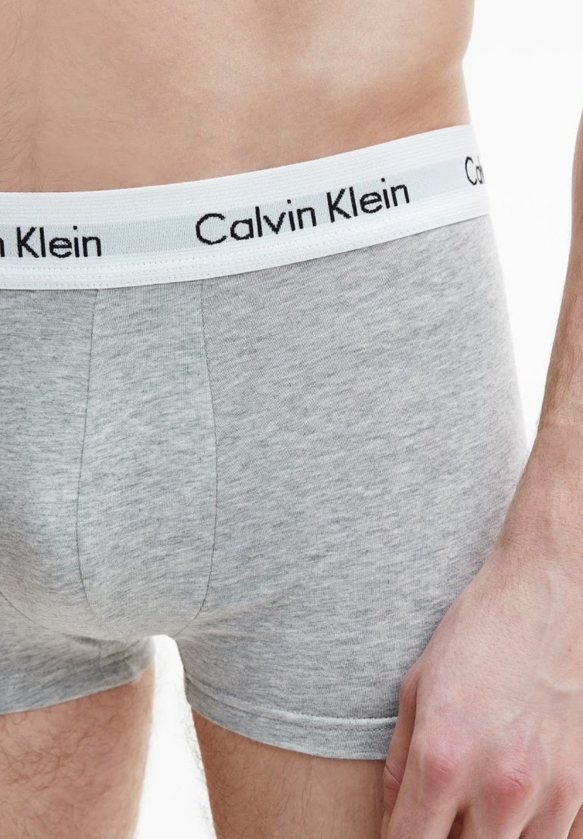 Трусики 3 PACK Calvin Klein, цвет grey heather