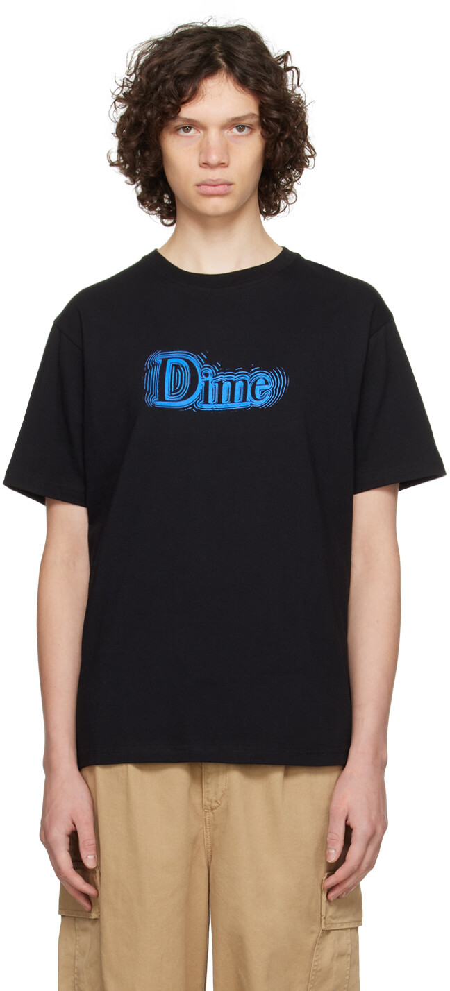 

Черная классическая футболка Dime, Черный, Черная классическая футболка Dime