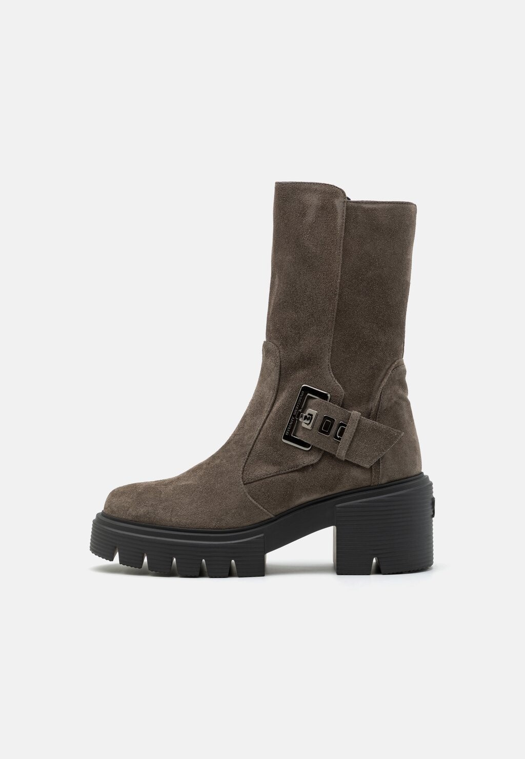 

Ботильоны на платформе Soho Gia Bootie Stuart Weitzman, цвет dark grey