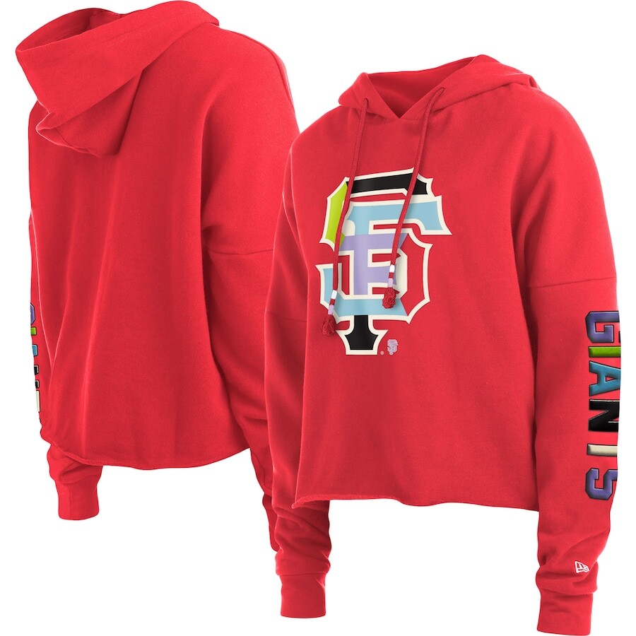 

Пуловер с капюшоном New Era San Francisco Giants, красный