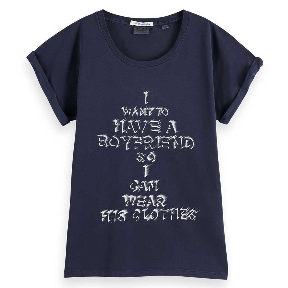 

Футболка Scotch & Soda Graphic Print, синий