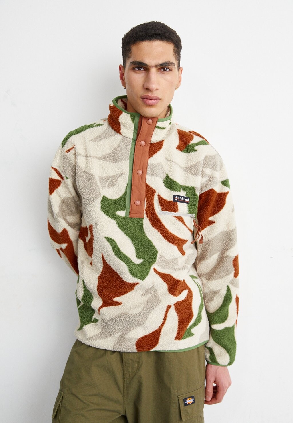 

Флисовый свитер HELVETIA HALF SNAP Columbia, цвет flint grey