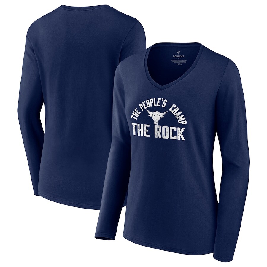 

Футболка с длинным рукавом Fanatics Branded The Rock, нави