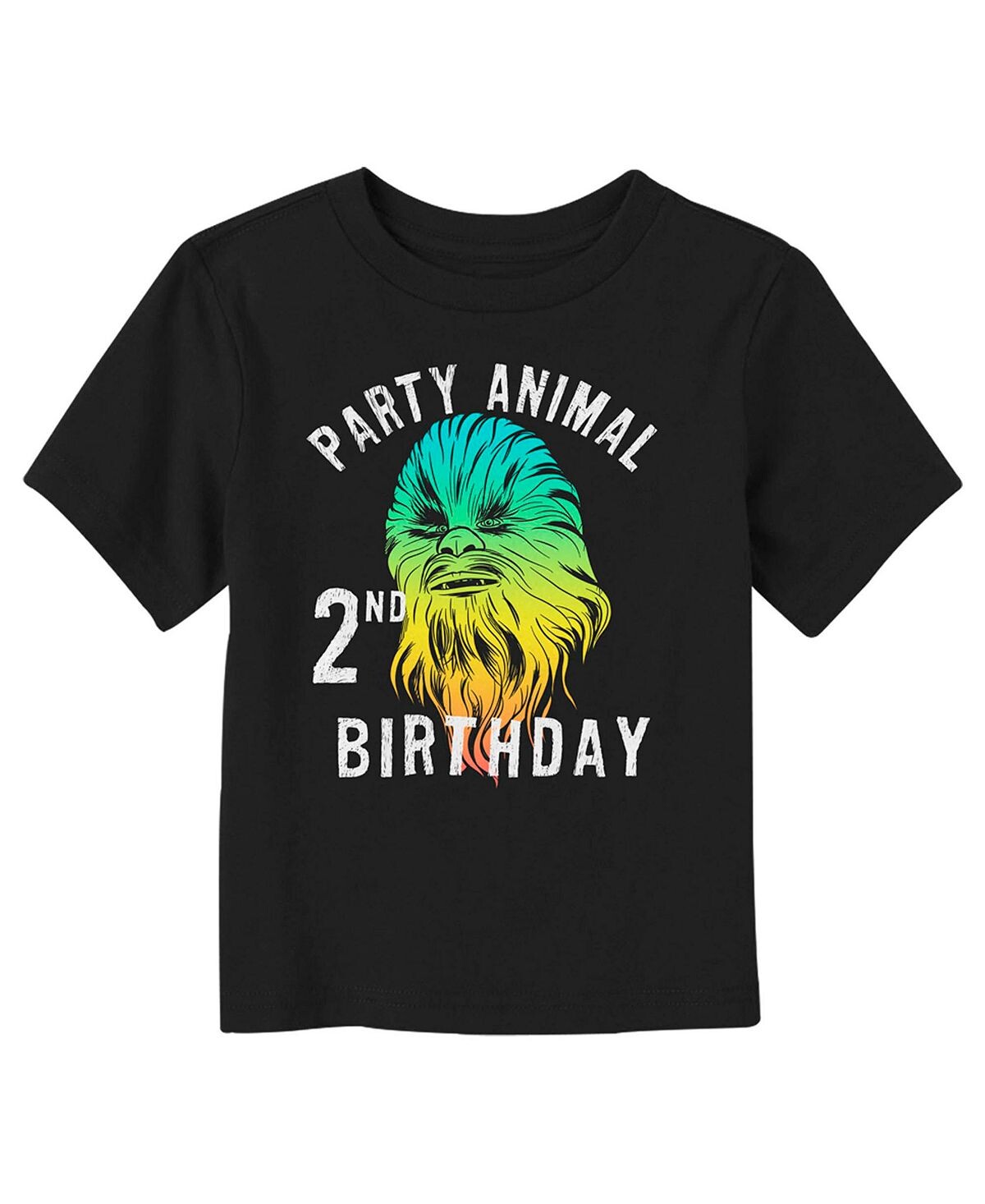 

Футболка унисекс для малышей «Звездные войны Чубакка Party Animal» на 2-й день рождения Disney Lucasfilm