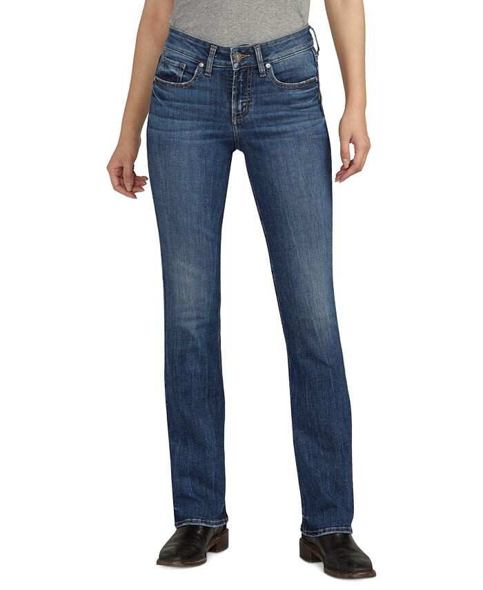 

Женские джинсы Suki Slim Bootcut Silver Jeans Co., синий