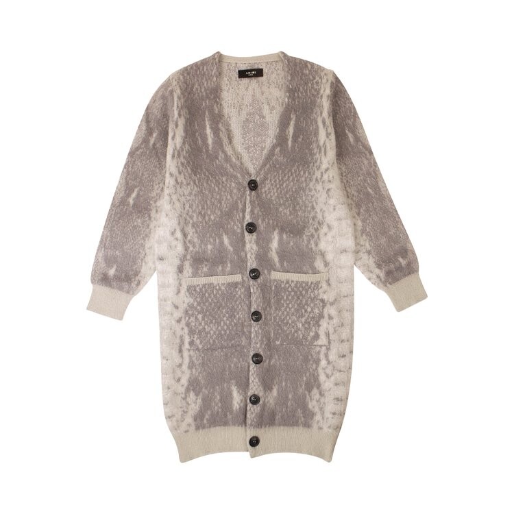 

Кардиган Amiri Snakeskin Print Oversized 'Grey', серый