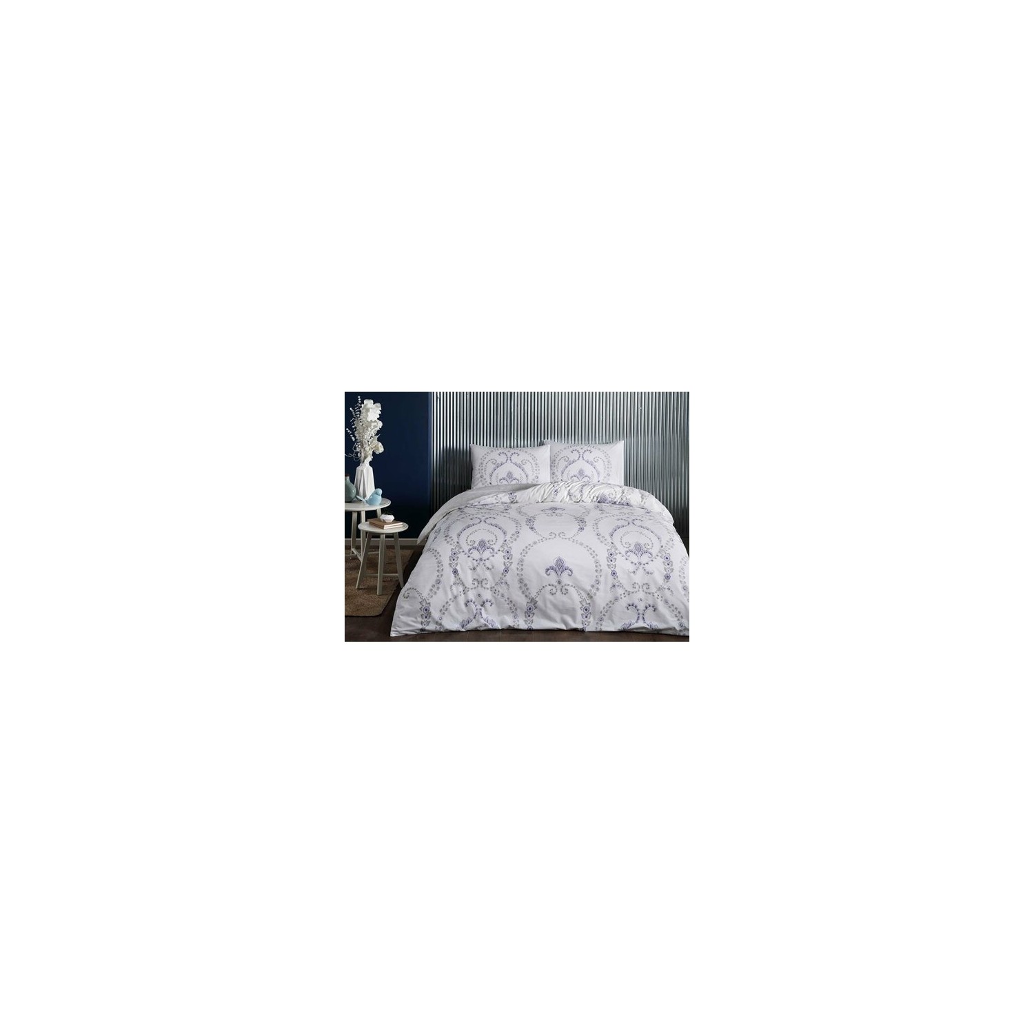 Tac - Комплект постельного белья из двойного хлопка Astra Purple свободное женское летнее платье mor mor 1 oo4000 n серое размер m