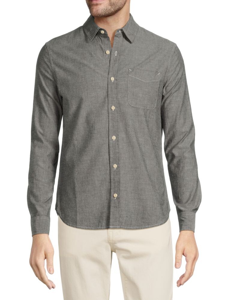 

Однотонная рубашка с длинным рукавом Ag Jeans, цвет Gray Stone