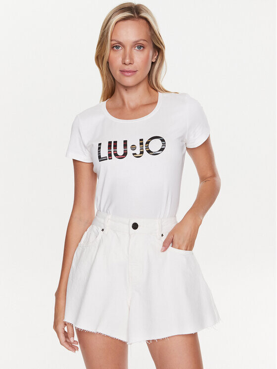 

Футболка стандартного кроя Liu Jo, экрю