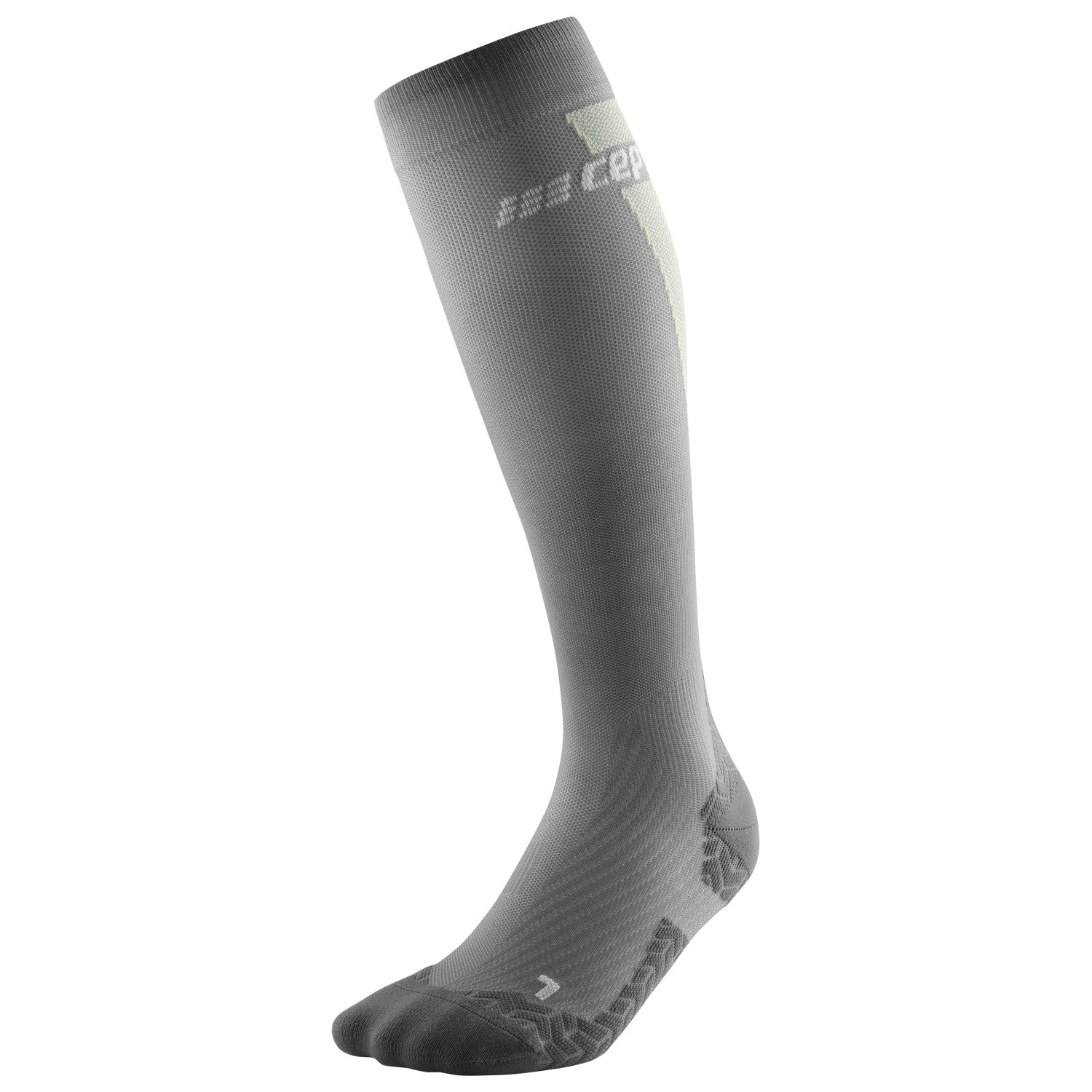 Носки для бега Cep Cep Ultralight Socks Tall V3, цвет Grey/Lime
