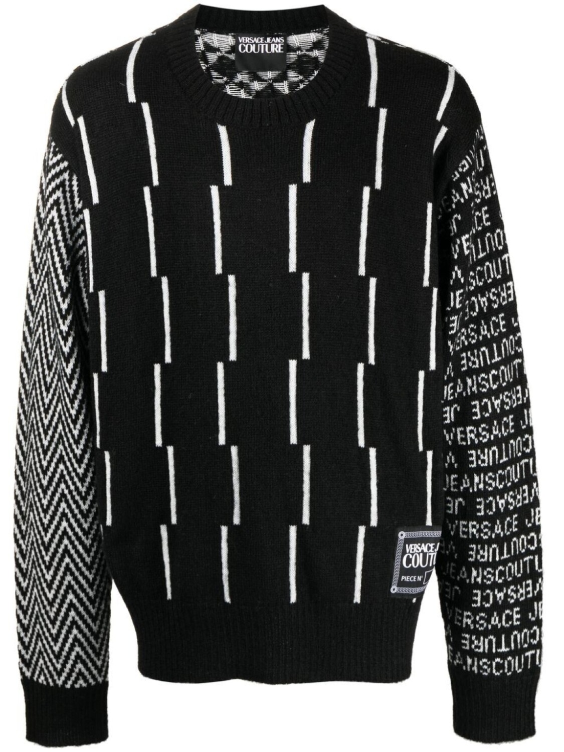 

Джемпер с нашивкой-логотипом Versace Jeans Couture, черный