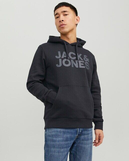 

Мужская толстовка с капюшоном Jack & Jones, черный