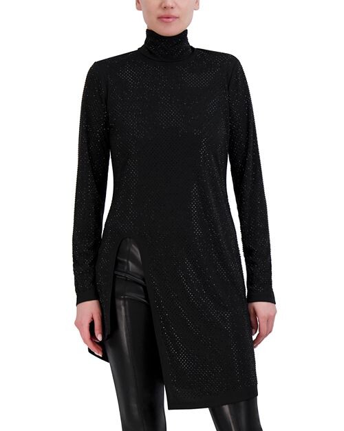 

Водолазка с асимметричным разрезом на подоле BCBGMAXAZRIA, цвет Black
