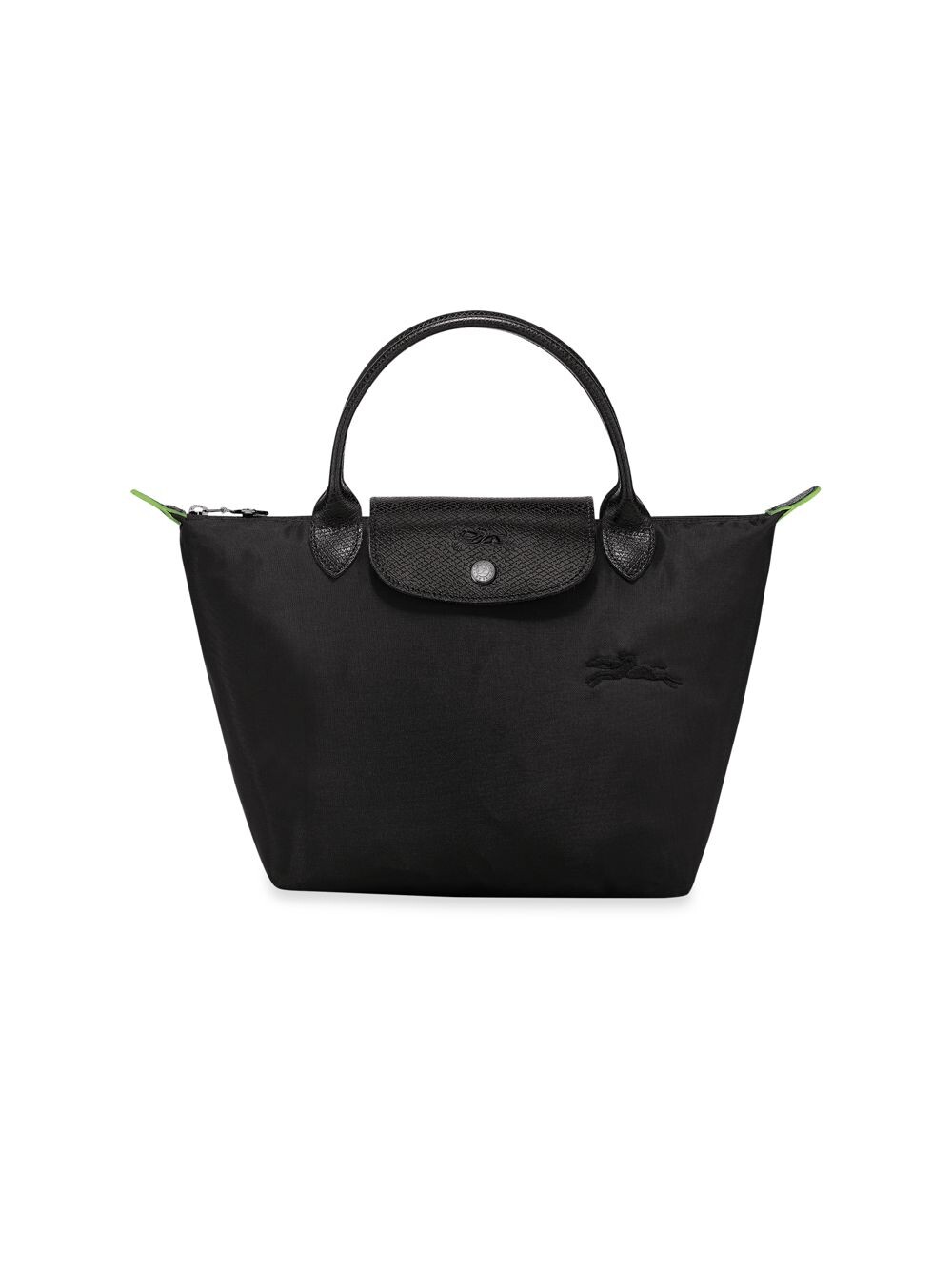 

Маленькая зеленая сумка Le Pliage с ручкой сверху Longchamp, черный