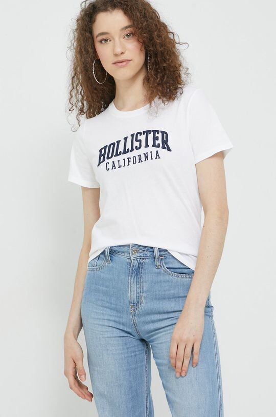 

Компания Холлистер хлопковая футболка Hollister Co., белый