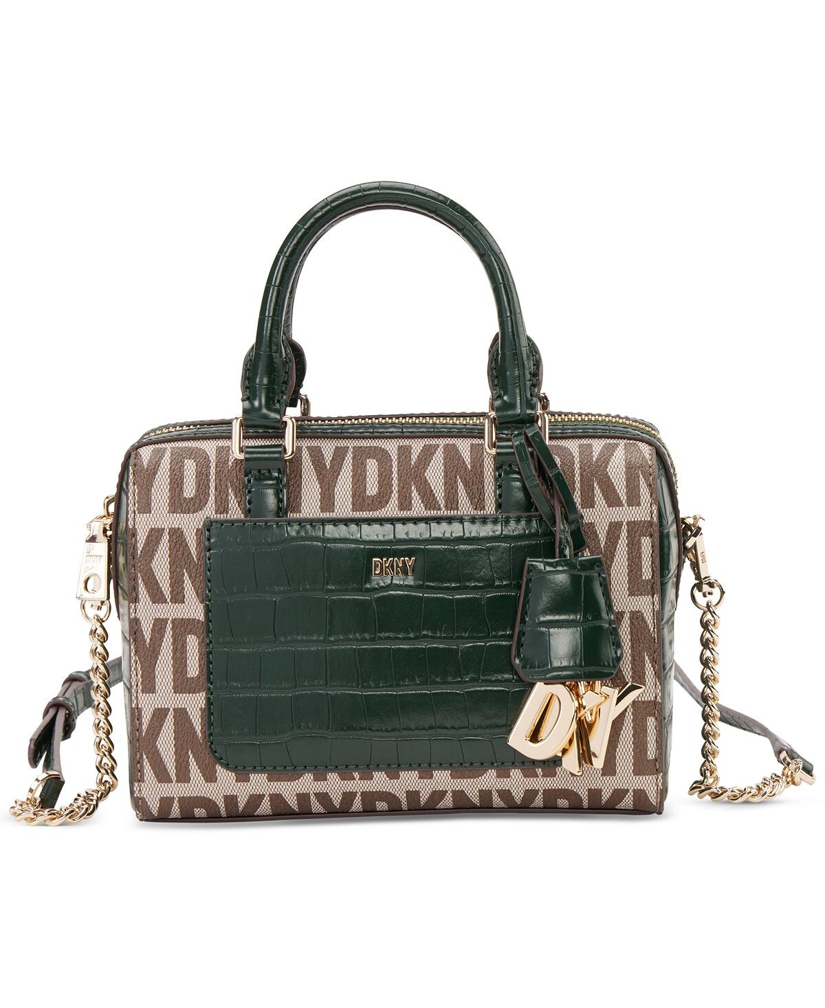 

Миниатюрная спортивная сумка Paige с монограммой DKNY