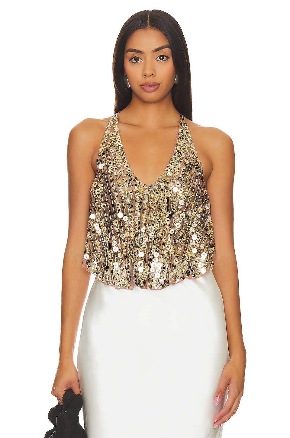 Топ Free People All That Glitters, цвет Gold Combo smale holly all that glitters