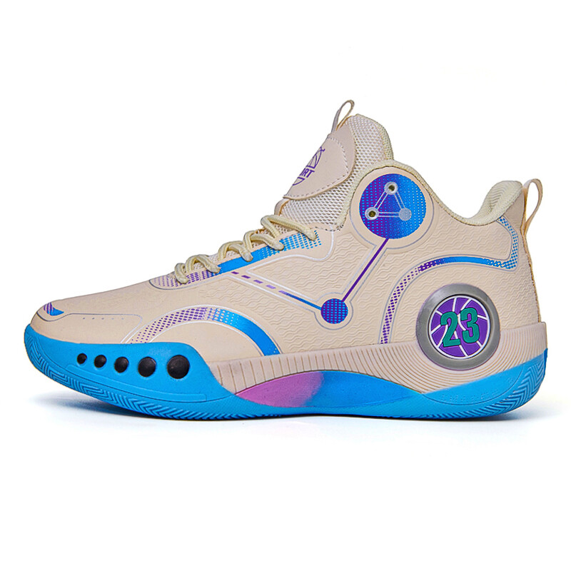 

Баскетбольные кроссовки Basketball Shoes Men High-top Dtutu, цвет 855 white-blue