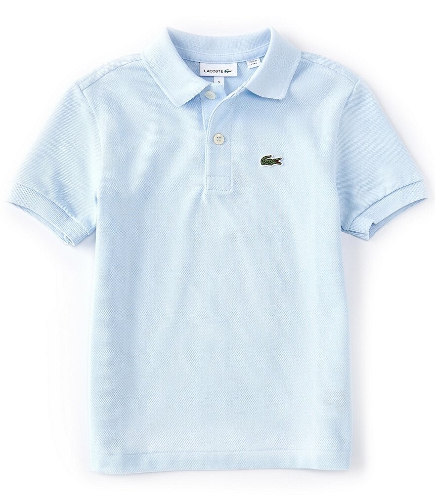 

Рубашка-поло из пике с короткими рукавами Lacoste Little Boys 2T-6T, синий