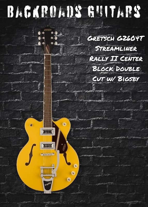 

Электрогитара Gretsch G2604T Streamliner Rally II Center Block Double Cut w/ Bigsby