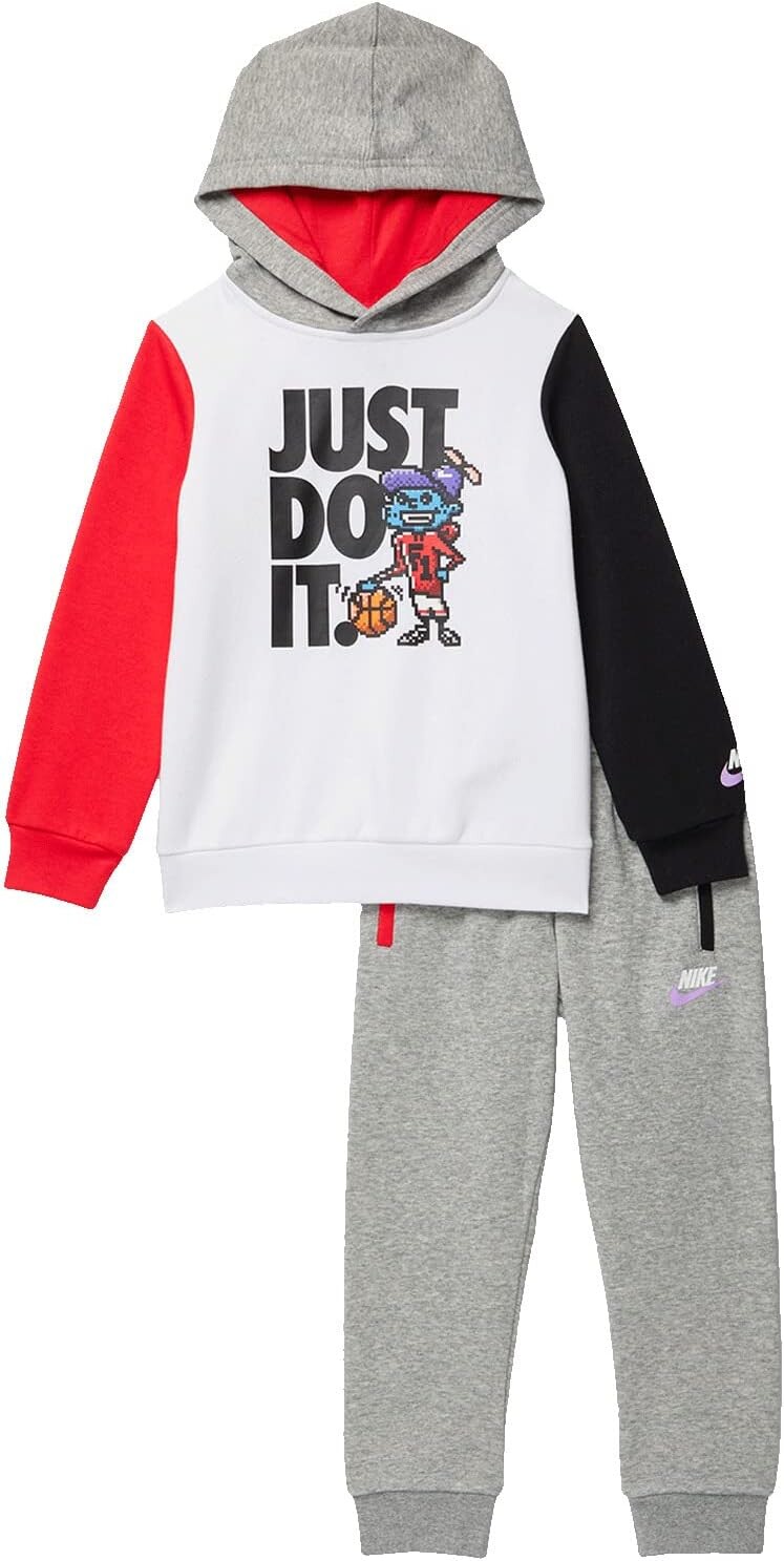 

Детский набор Nike Tots Pullover Hoodie and Pants Set, цвет Dark Grey Heather