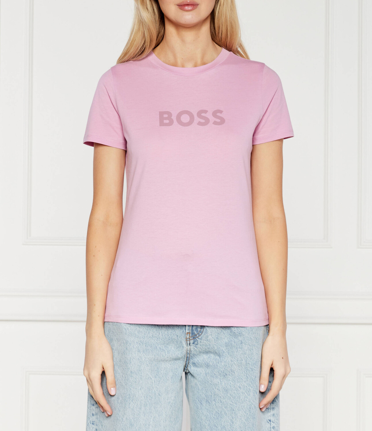 

Футболка BOSS ORANGE Regular Fit, лавандовый