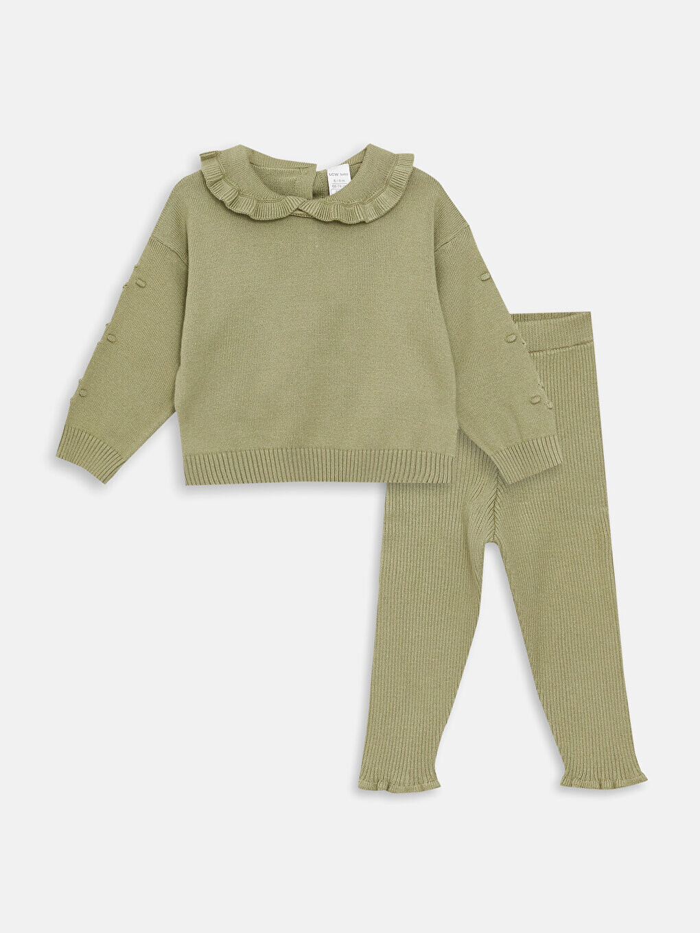 

Комплект из 2 трикотажных свитера и брюк с воротником Bebe для маленьких девочек LCW baby